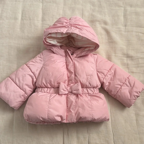 Baby gap winter parka with bow - Picture 4 of 7